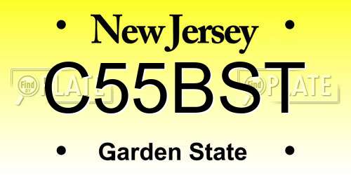 C55BST New Jersey License Plate