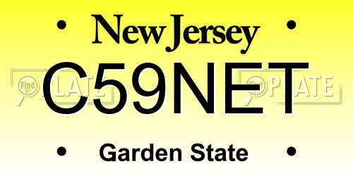C59NET New Jersey License Plate