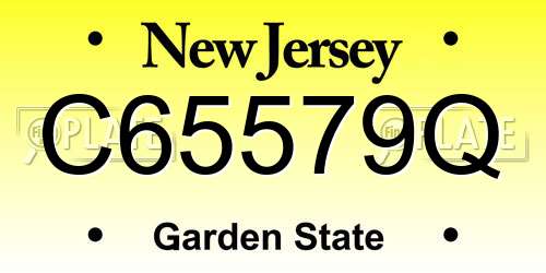 C65579Q New Jersey License Plate