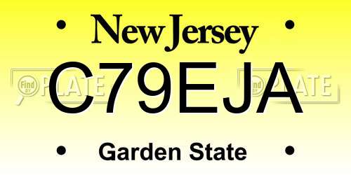 C79EJA New Jersey License Plate
