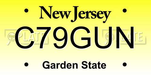 C79GUN New Jersey License Plate