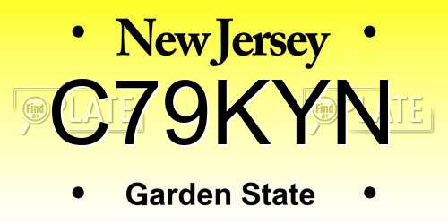 C79KYN New Jersey License Plate