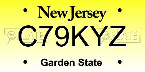 C79KYZ New Jersey License Plate
