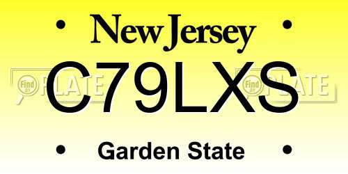 C79LXS New Jersey License Plate