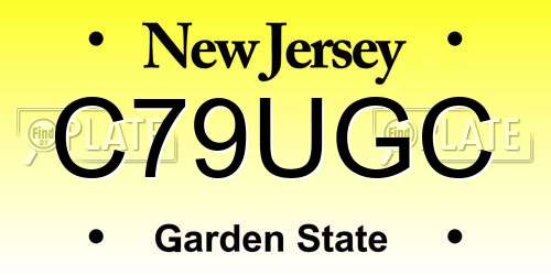 C79UGC New Jersey License Plate