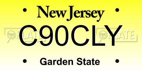 C90CLY New Jersey License Plate