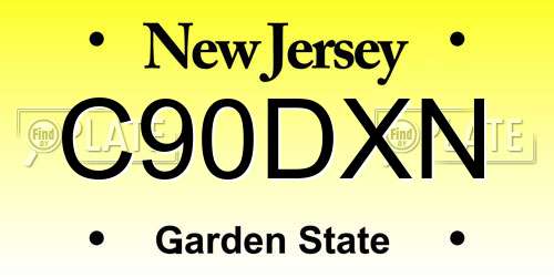 C90DXN New Jersey License Plate