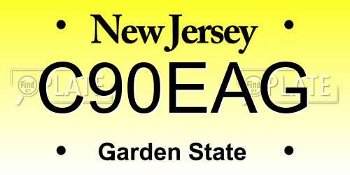 C90EAG New Jersey License Plate