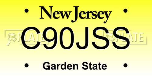 C90JSS New Jersey License Plate