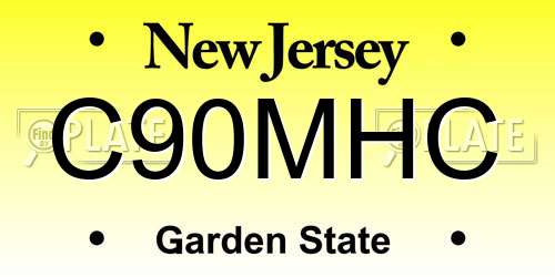C90MHC New Jersey License Plate