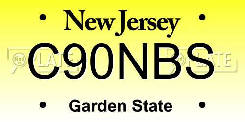C90NBS New Jersey License Plate