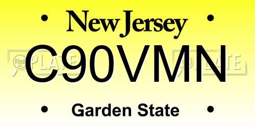 C90VMN New Jersey License Plate