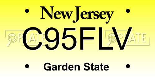 C95FLV New Jersey License Plate