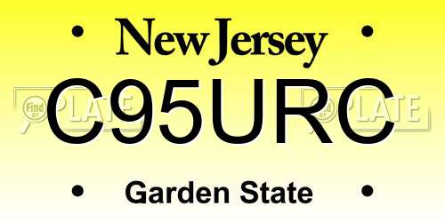 C95URC New Jersey License Plate