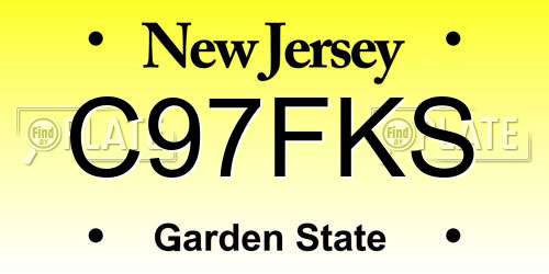 C97FKS New Jersey License Plate