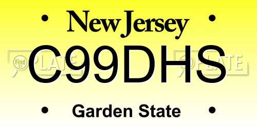 C99DHS New Jersey License Plate