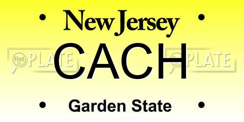 CACH New Jersey License Plate