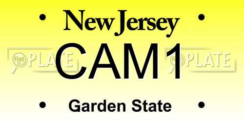 CAM1 New Jersey License Plate