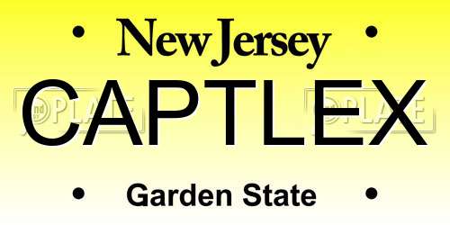 CAPTLEX New Jersey License Plate