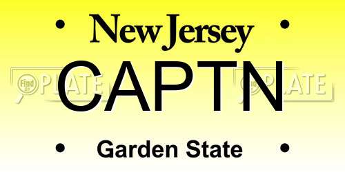 CAPTN New Jersey License Plate