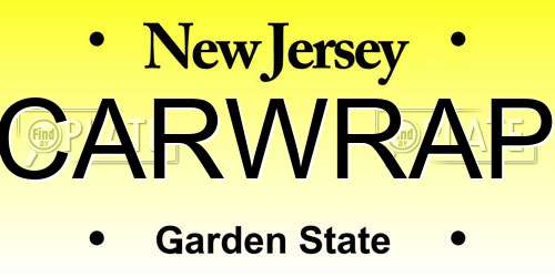 CARWRAP New Jersey License Plate