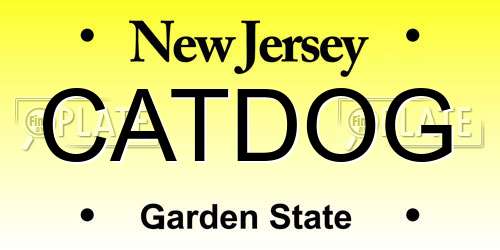 CATDOG New Jersey License Plate
