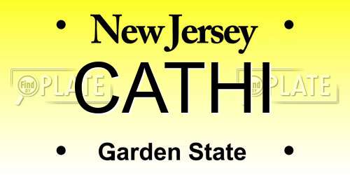 CATHI New Jersey License Plate
