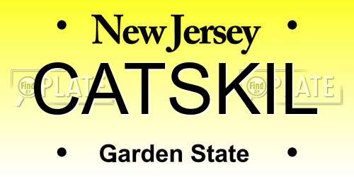 CATSKIL New Jersey License Plate
