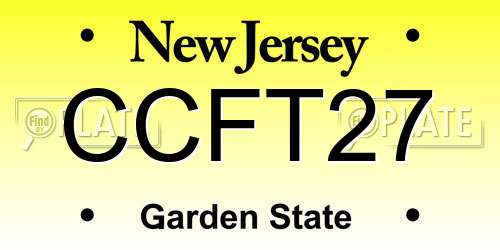CCFT27 New Jersey License Plate