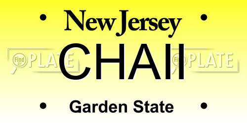 CHAII New Jersey License Plate