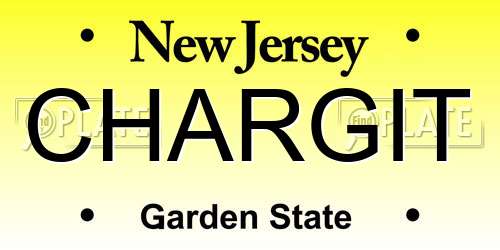 CHARGIT New Jersey License Plate