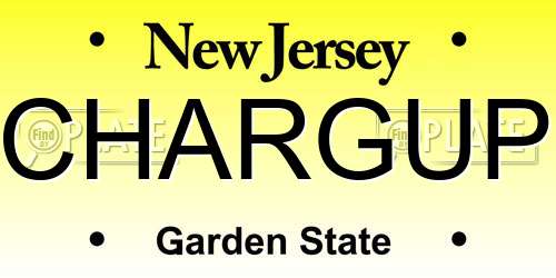 CHARGUP New Jersey License Plate