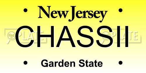 CHASSII New Jersey License Plate