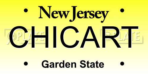 CHICART New Jersey License Plate