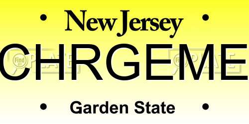 CHRGEME New Jersey License Plate