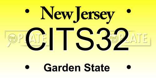 CITS32 New Jersey License Plate