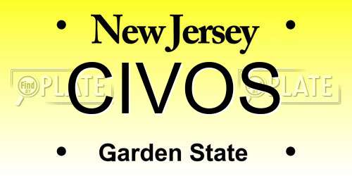 CIVOS New Jersey License Plate