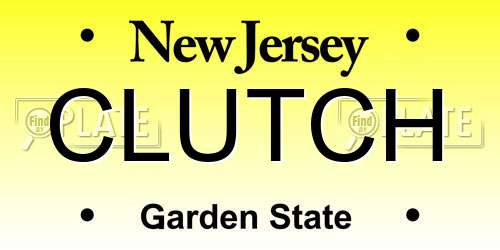 CLUTCH New Jersey License Plate