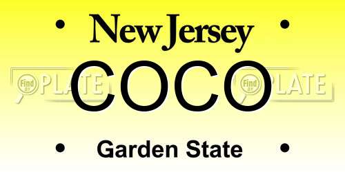 COCO New Jersey License Plate