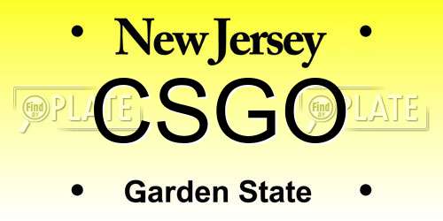 CSGO New Jersey License Plate