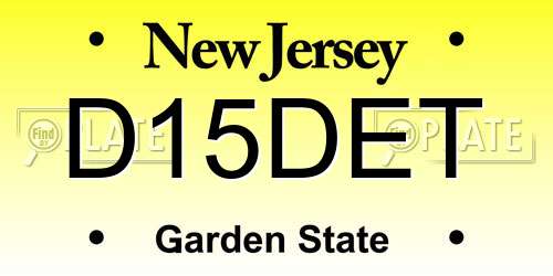D15DET New Jersey License Plate