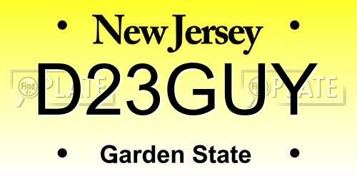 D23GUY New Jersey License Plate