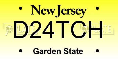 D24TCH New Jersey License Plate