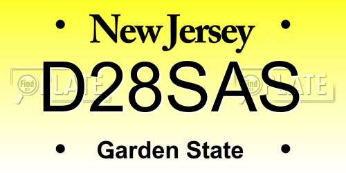 D28SAS New Jersey License Plate