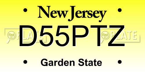 D55PTZ New Jersey License Plate