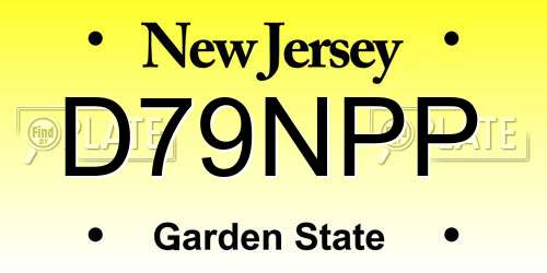 D79NPP New Jersey License Plate