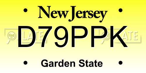 D79PPK New Jersey License Plate