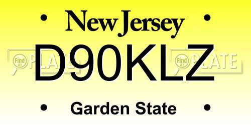 D90KLZ New Jersey License Plate