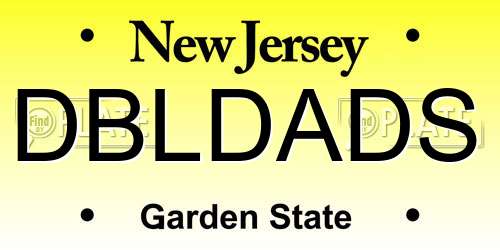 DBLDADS New Jersey License Plate
