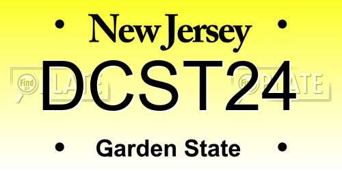 DCST24 New Jersey License Plate